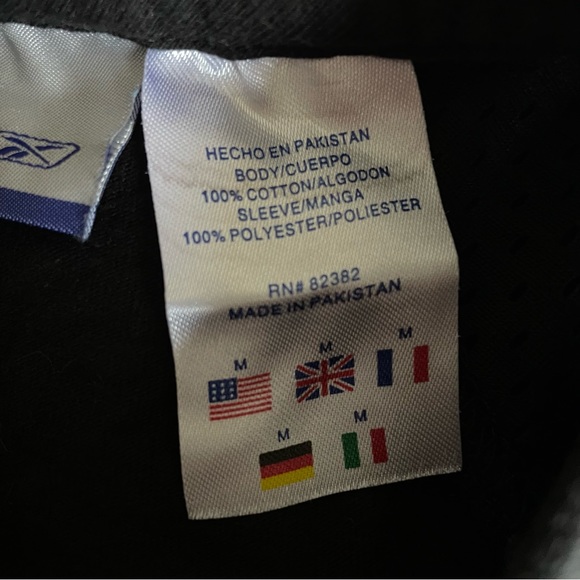 REEBOK Black Sleeveless Jersey Athletic Tank Top - Picture 4 of 5